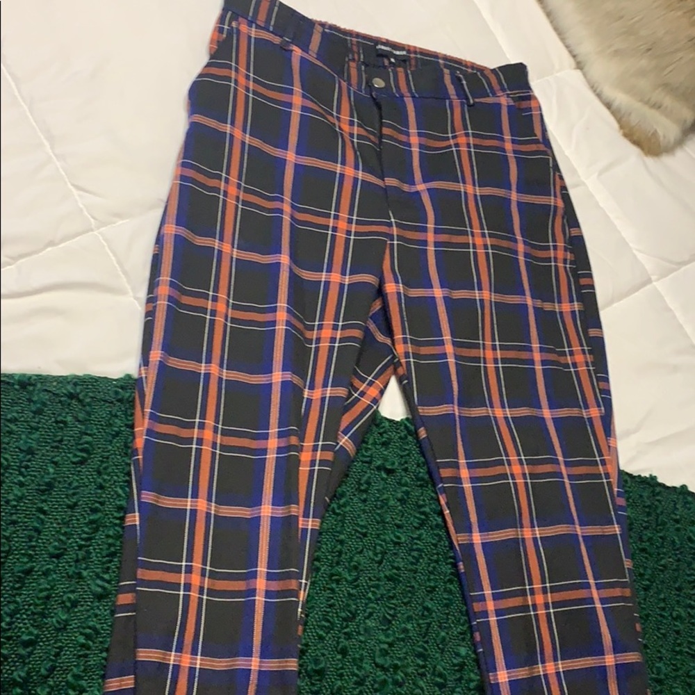 Plaid trouser